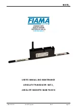 Preview for 1 page of FIAMA MAT2 User Manual And Maintenance