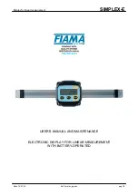 FIAMA SIMPLEX-E Series User Manual And Maintenance preview