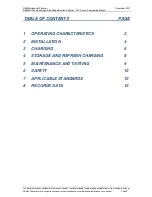 Preview for 2 page of Fiamm FLX Installation & Operating Instructions Manual