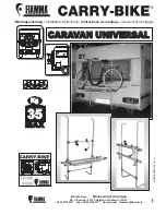 Preview for 1 page of Fiamma Caravan universal Installation Instructions Manual