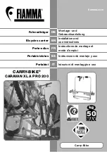 Preview for 1 page of Fiamma CARRY-BIKE CARAVAN XL A PRO 200 Installation And Use Instructions Manual