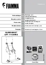 Предварительный просмотр 1 страницы Fiamma Carry-Bike Lift 77 Installation And Usage Instructions