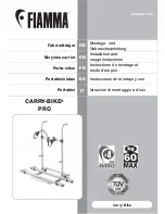 Fiamma CARRY-BIKE PRO Installation And Usage Instructions предпросмотр