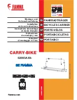 Preview for 1 page of Fiamma Carry-Bike SE Installation And Use Instructions Manual