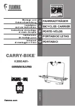 Fiamma CARRY - BIKE Installation And Use Instruction предпросмотр