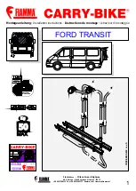 Fiamma Ford Transit Installation Instructions Manual предпросмотр