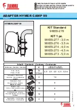 Fiamma HYMER CAMP 99 Installation Instructions preview