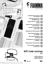 Fiamma KIT FORD CUSTOM L1 Installation Instructions Manual предпросмотр