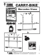 Fiamma Mercedes Viano Installation Instructions Manual preview