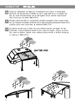 Preview for 8 page of Fiamma RAFTER PRO 98655A002 Installation And Usage Instructions