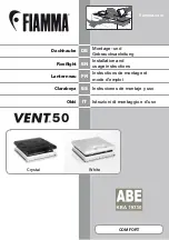 Preview for 1 page of Fiamma VENT 50 Crystal Installation And Usage Instructions