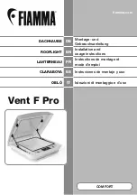 Fiamma Vent F Pro Installation And Usage Instructions preview