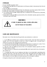 Предварительный просмотр 27 страницы Fiammetta MOMENTUM HS-18MA9401 Assembly & Operating Instructions