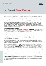 Preview for 6 page of Fiap profifeed SolarFeeder Operating Instructions Manual