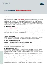 Preview for 58 page of Fiap profifeed SolarFeeder Operating Instructions Manual