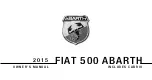 Preview for 1 page of Fiat 2015 500 Abarth Owner'S Manual