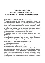 Предварительный просмотр 3 страницы Fiat 500 Series User Manual - Original Instructions