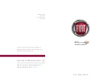 Preview for 1 page of Fiat 500e 2016 User Manual