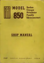 Preview for 1 page of Fiat 850 Coupe 1968 Shop Manual