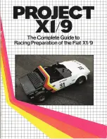 Preview for 1 page of Fiat Project X1/9 Complete Manual