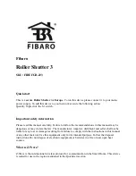 Preview for 1 page of FIBARO ROLLER SHUTTER 3 Manual