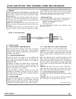 Preview for 5 page of Fiber Options S703V Instruction Manual