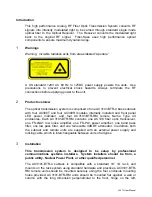 Предварительный просмотр 2 страницы Fiber-Span AC3101-BTR-4 Installation Manual And User'S Manual