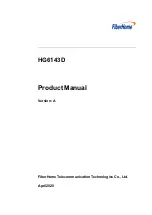 Preview for 1 page of FiberHome HG6143D Product Manual