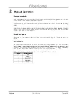 Preview for 6 page of FiberLamp FL5200 Operation Manual