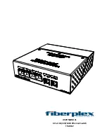 Preview for 1 page of Fiberplex TIS-8632 User Manual