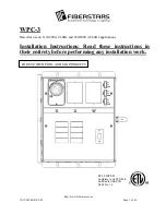 Fiberstars WPC-3 Installation Instructions Manual preview