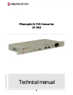 Fibersystem 21-180 Technical Manual предпросмотр