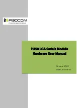 Preview for 1 page of Fibocom H350 Series Hardware User Manual