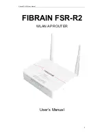 Предварительный просмотр 1 страницы Fibrain FSR-R2 User Manual