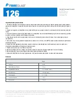 Preview for 2 page of Fibre Glast 126-A Usage Instructions & Parts List