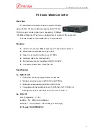 Предварительный просмотр 1 страницы Fibridge F3-BX1204CCA User Manual