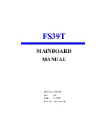 FIC FS39T Manual preview