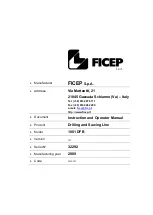 Предварительный просмотр 117 страницы FICEP 1001 DFB Programming And Operating Manual