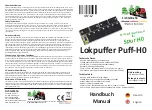 Fichtelbahn Lokpuffer Puff-H0 Manual preview