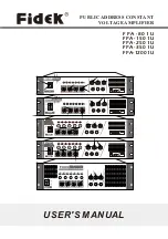 Preview for 1 page of fidek FPA-12001U User Manual