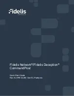 Fidelis Deception CommandPost Quick Start Manual предпросмотр