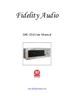 Fidelity Audio DAC?150 User Manual предпросмотр