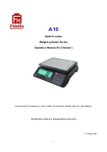 Fidelity Electronics A10 Operation Manual preview