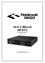 Fideltronik Inigo KR 1000 RTC User Manual preview