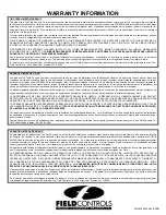 Preview for 8 page of Field Controls 46248300 Instructions Manual