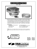 Preview for 1 page of Field Controls 46262500 Instructions Manual