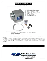 Preview for 1 page of Field Controls 46335000 Manual