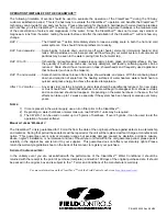 Preview for 6 page of Field Controls CLEARWAVE CW-HD-1 Manual