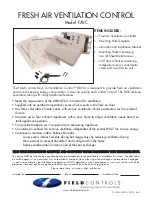 Field Controls FAVC Installation Manual preview