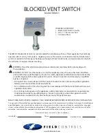 Preview for 1 page of Field Controls WMO-1 Manual